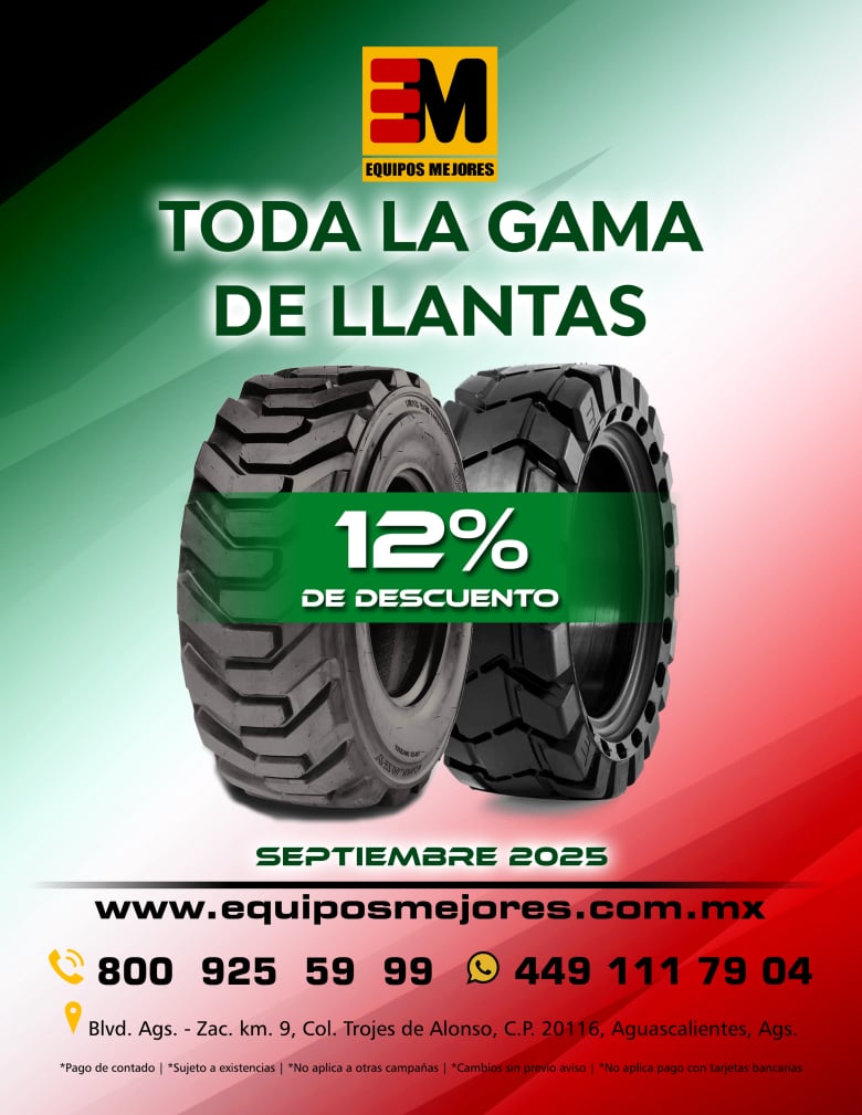 Promoción llantas maquinaria pesada