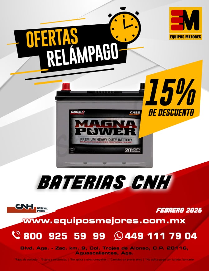 Promoción baterias CNH febrero 2026